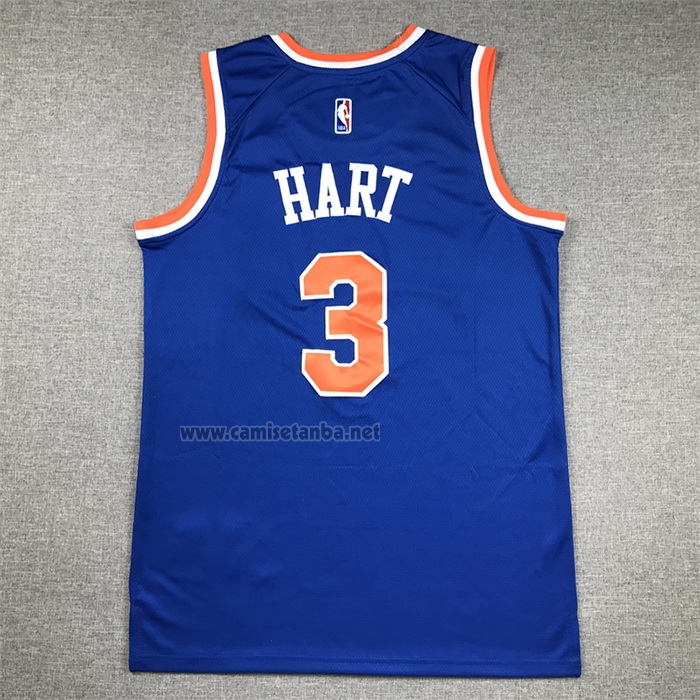 Camiseta New York Knicks Josh Hart #3 Icon Azul